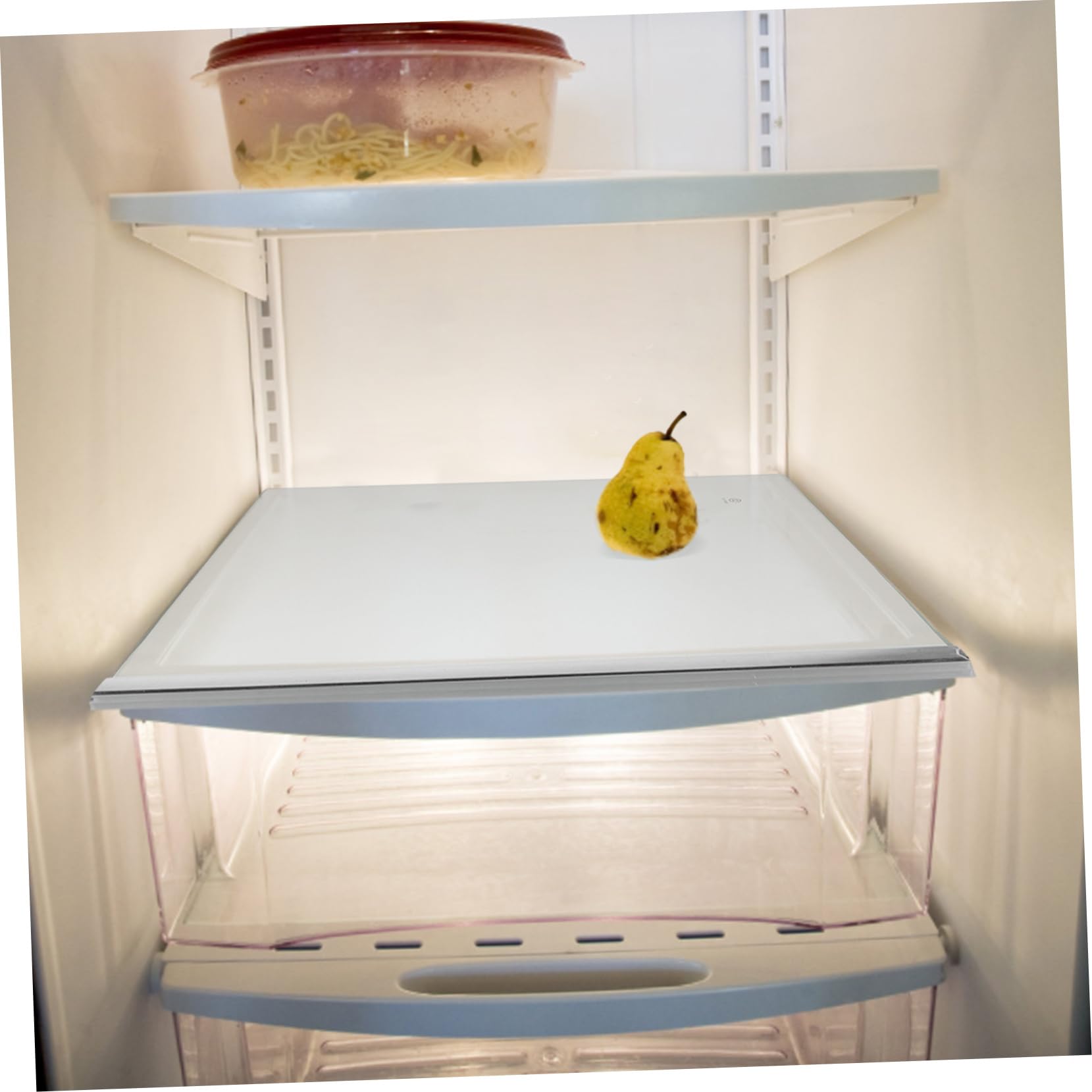 Estante para Refrigerador de Vidrio Templado, 40x24cm, Cocina