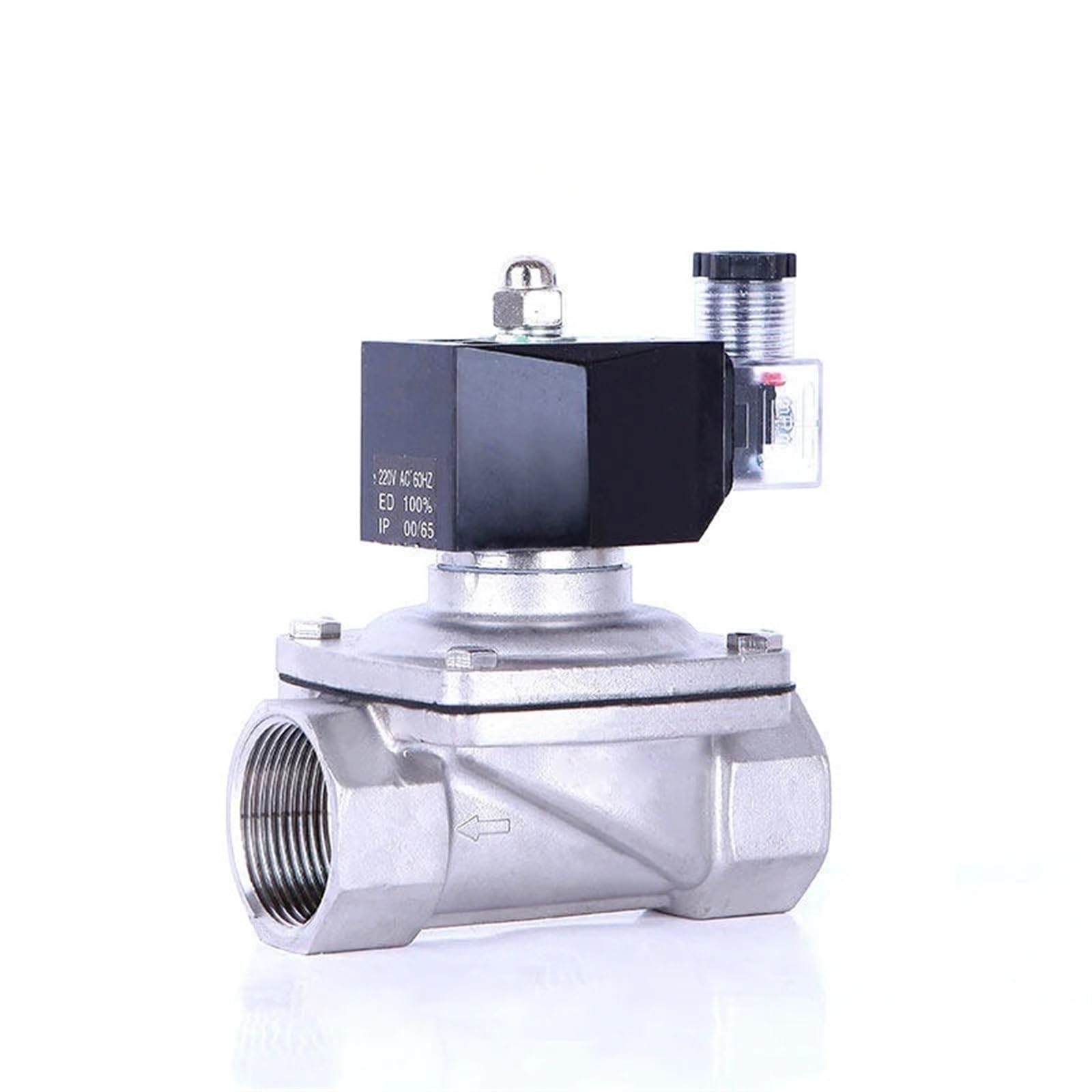 Électrovanne à eau 1-1/4 pouce en acier inoxydable IP65 NC 380V