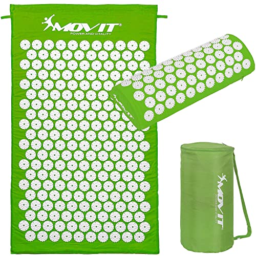 MOVIT® Akupressurmatte, Modell »TUINA« (75x44x2,5cm) inkl. Kissen & Tasche, schadstoffgeprüft, Bezug 100% Baumwolle, grün, Massagematte MOVIT® Akupressurmatte, Modell »TUINA« (75x44x2,5cm) inkl. Kissen & Tasche, schadstoffgeprüft, Bezug 100% Baumwolle, grün, Massagematte