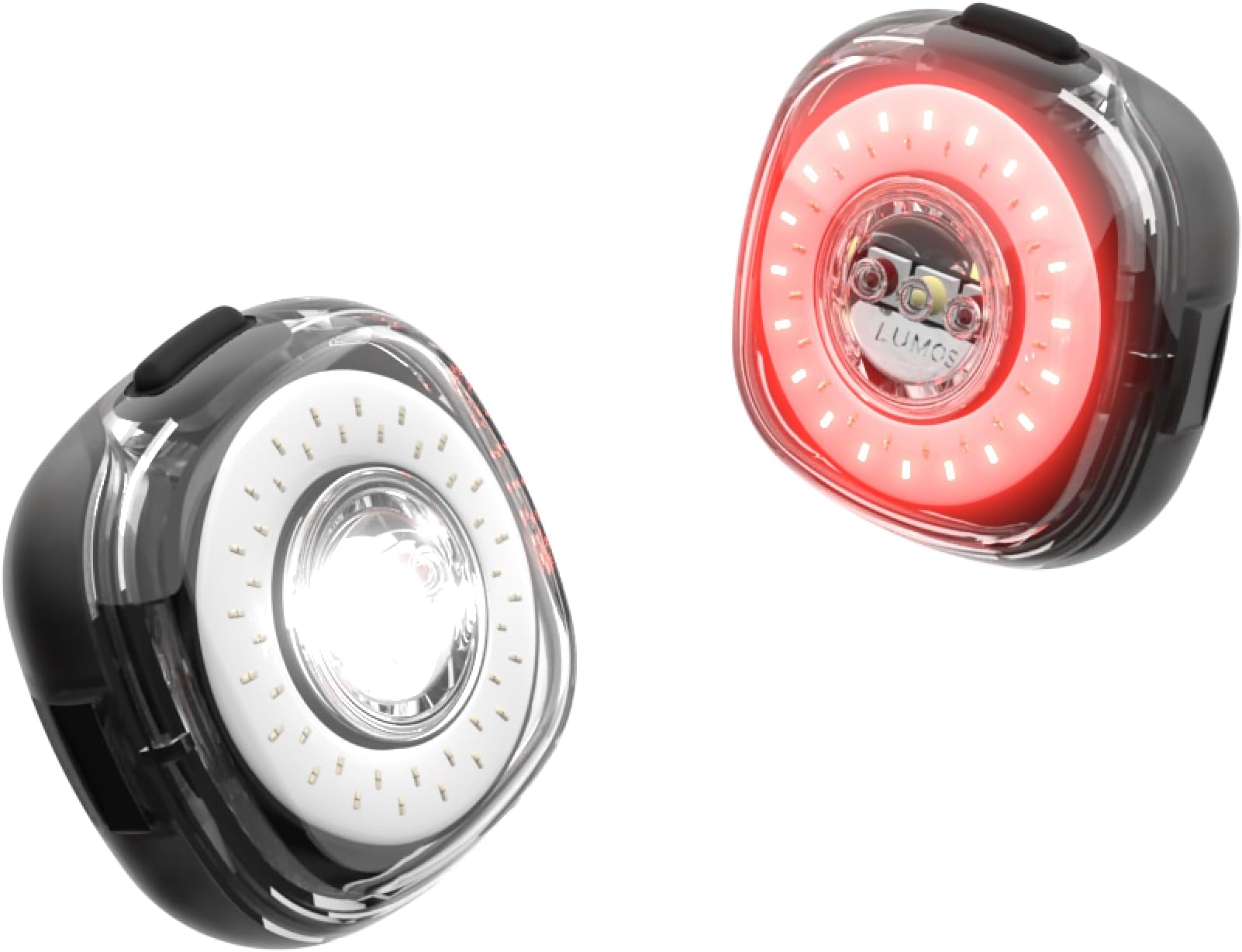 Lumos Firefly Smart Bike Light System - Sync Front & Rear LED Light | Custom Brightness, Flash Pattern, Day/Night Mode | Turn Signals | Brake Lights | Night Riding Bicycle Accessories for Men & Women