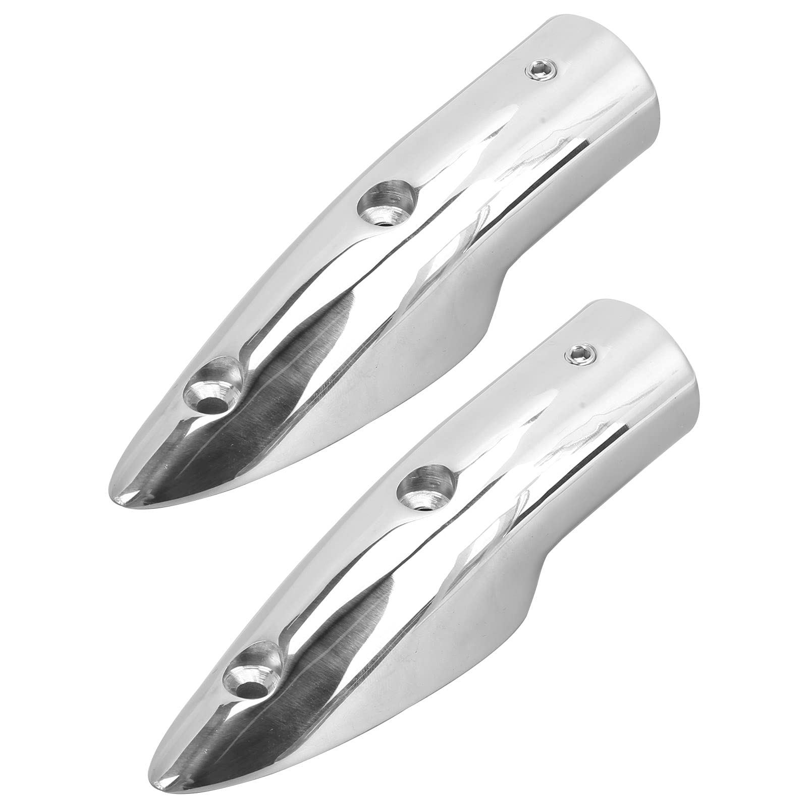 Aramox Marine Boat Rail End Caps - 2 Pack, 316 Stainless Steel For 7/8" Tube (22mm)