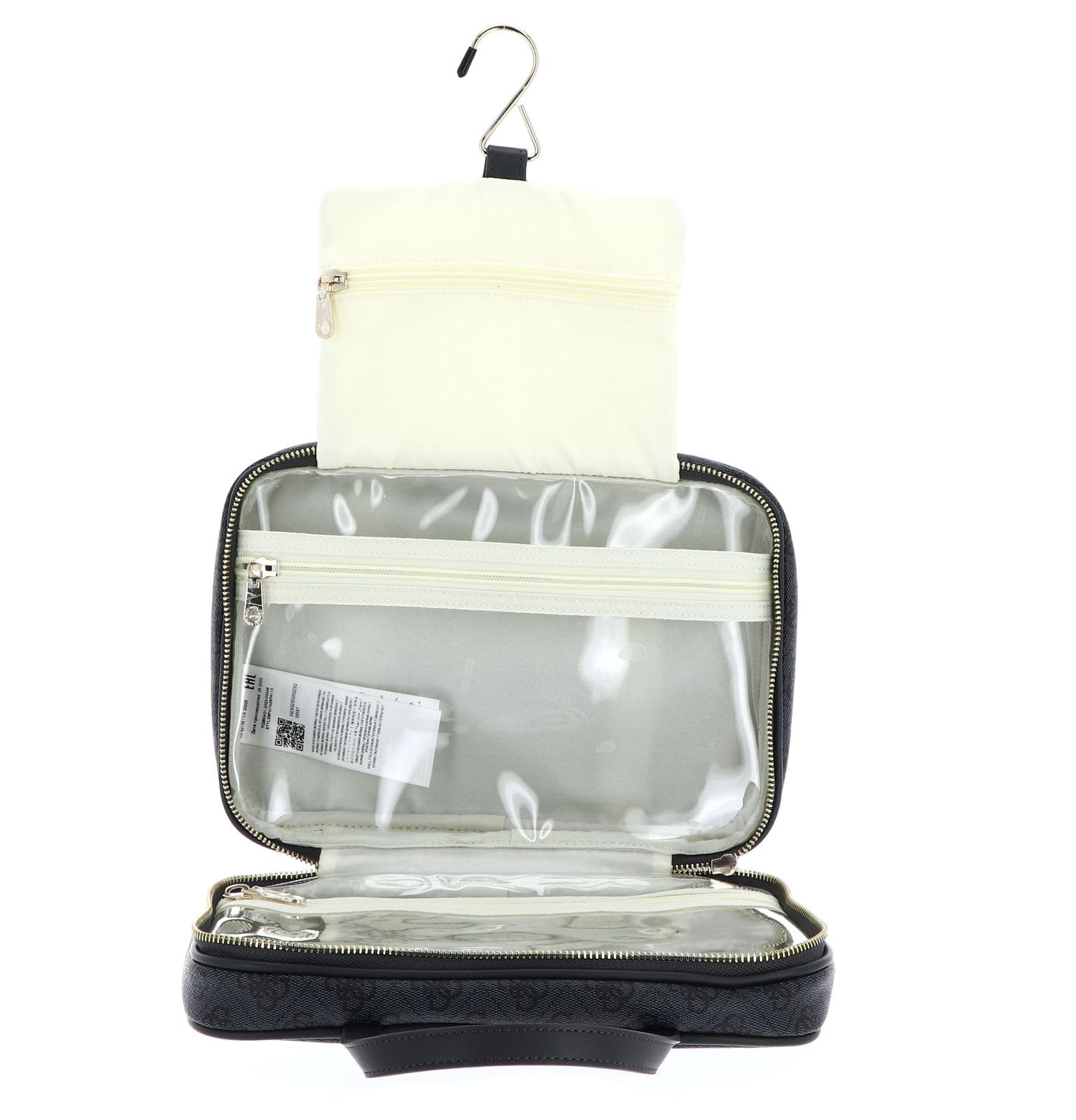 GUESS Bolsa de Maquillaje Travel Case Coal Logo Antracita
