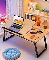 Vista 3 de Adjustable Laptop Desk for Bed,Bed Table for Laptops,Laptop Stand for Beds,Lap Desk Foldable Bed Desk for Laptops and Writing,Portable Beds Tray