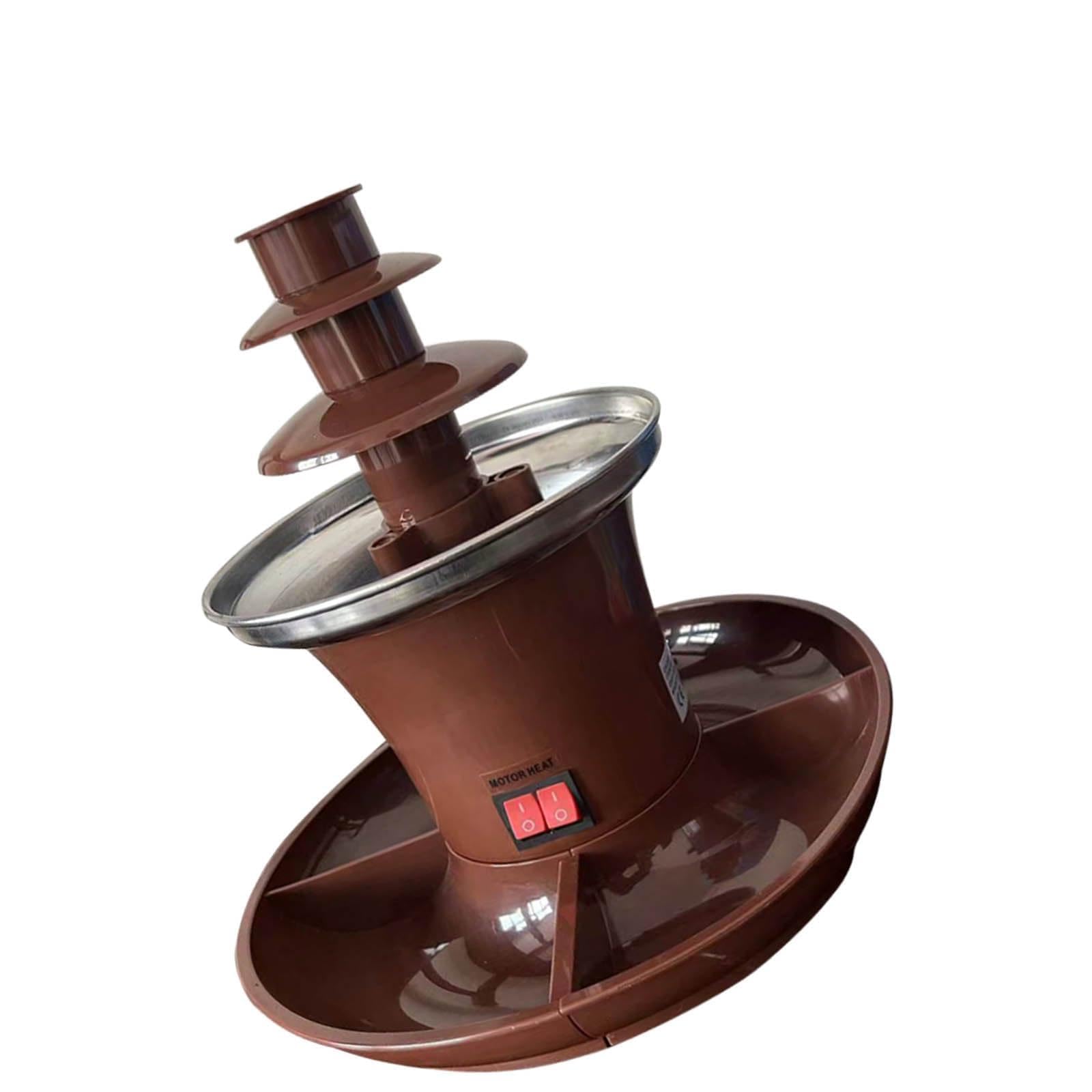 Tsophreniq 1. 220V 3-Tier Chocolate Fountain Machine with Heating Tower, Quiet for Parties & Dessert Making, Easy Quiet Chocolate Fountain Maker