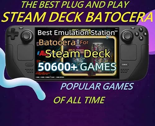 Miniatura 4 de Tarjeta de juego retro de 512 GB para Steam Deck - 50600+ videojuegos Plug and Play, consola emuladora incluida, compatible con sistema de juego