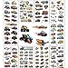 20 Sheet Kindertattoos Tattoo Jungen/Kinder/Mädchen Cool Hautfreundlich Set,Temporäre Tattoos,Tattoo Kinder Jungen Auto(Traktor,Feuerwehr,Bagger,Flugzeug )
