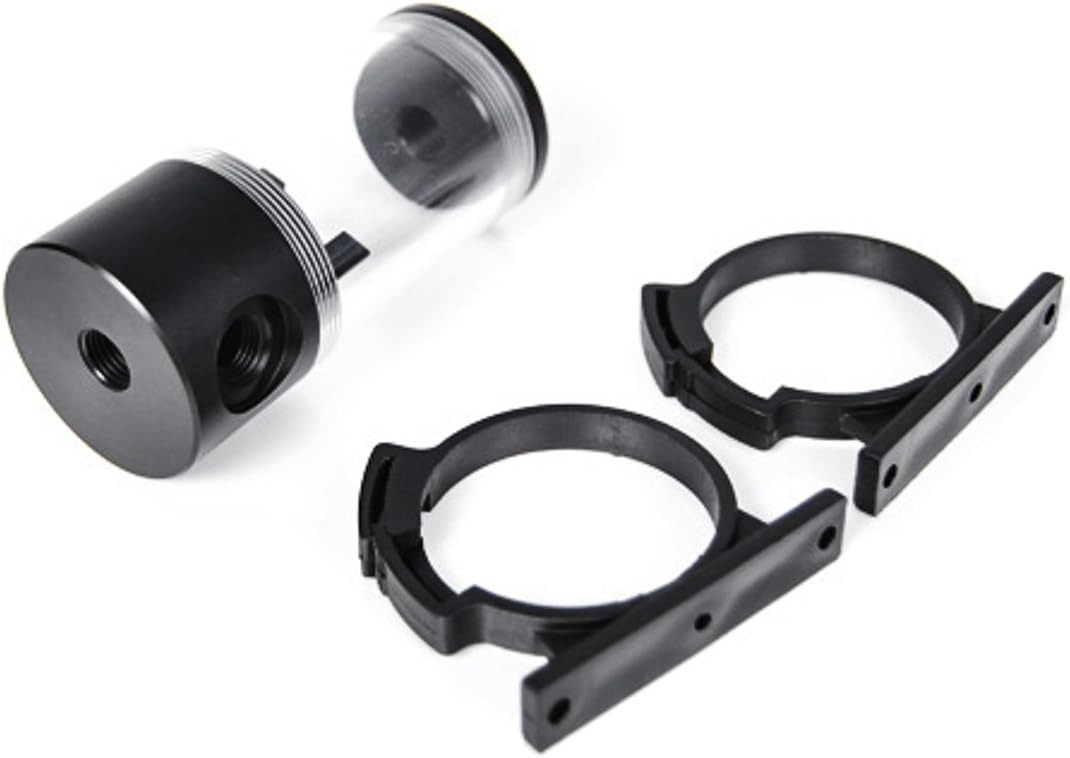 Barrow Reservoir with Acrylic Tube, 50 x 110mm Tube Size, Clear Tube, Black POM