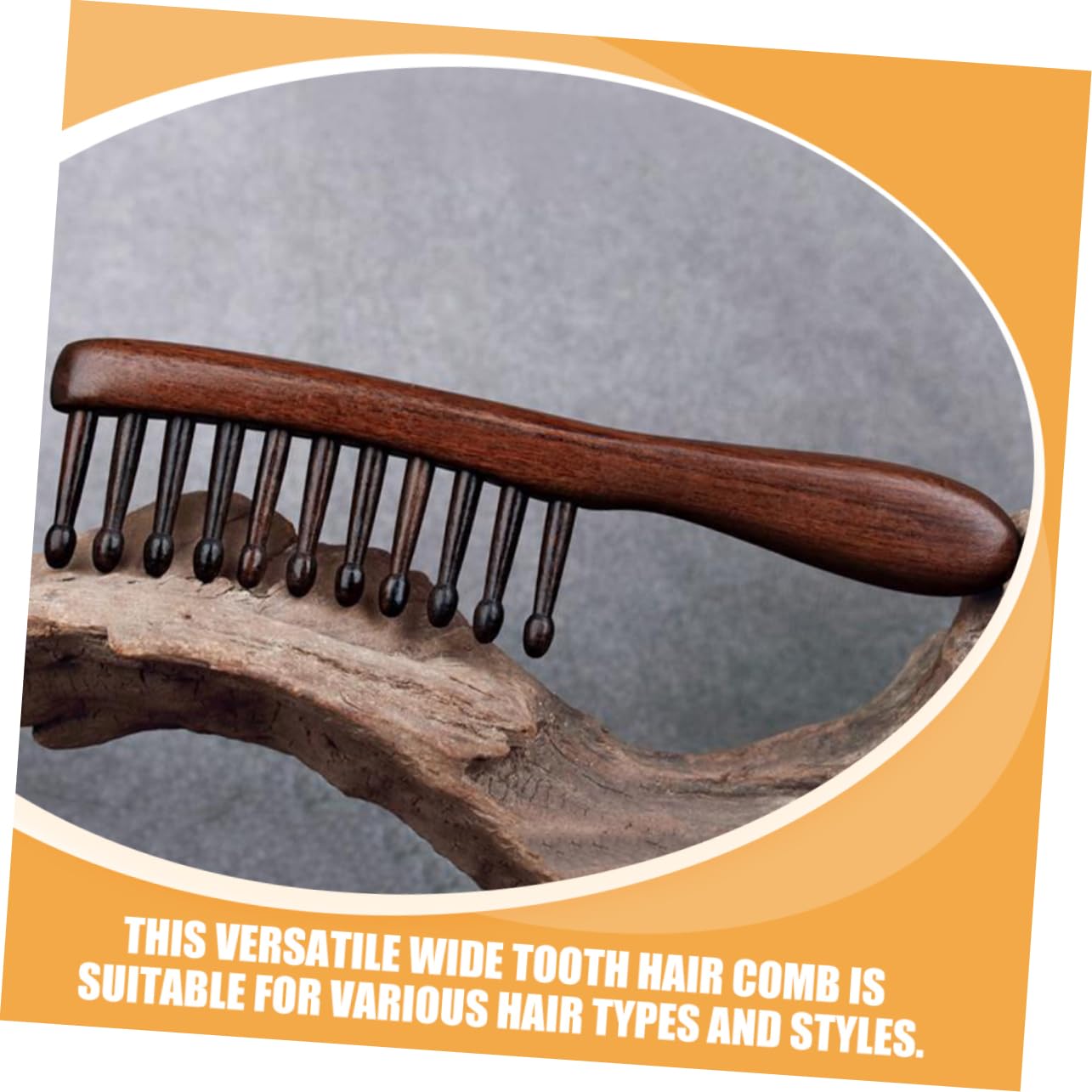 FRCOLOR 5 Piezas Peine Rizador De Sándalo Peine Del Cuero Cabelludo Ancho Para Cabello Rizado Para Desenredar El o s De Anchos Para o Rizado