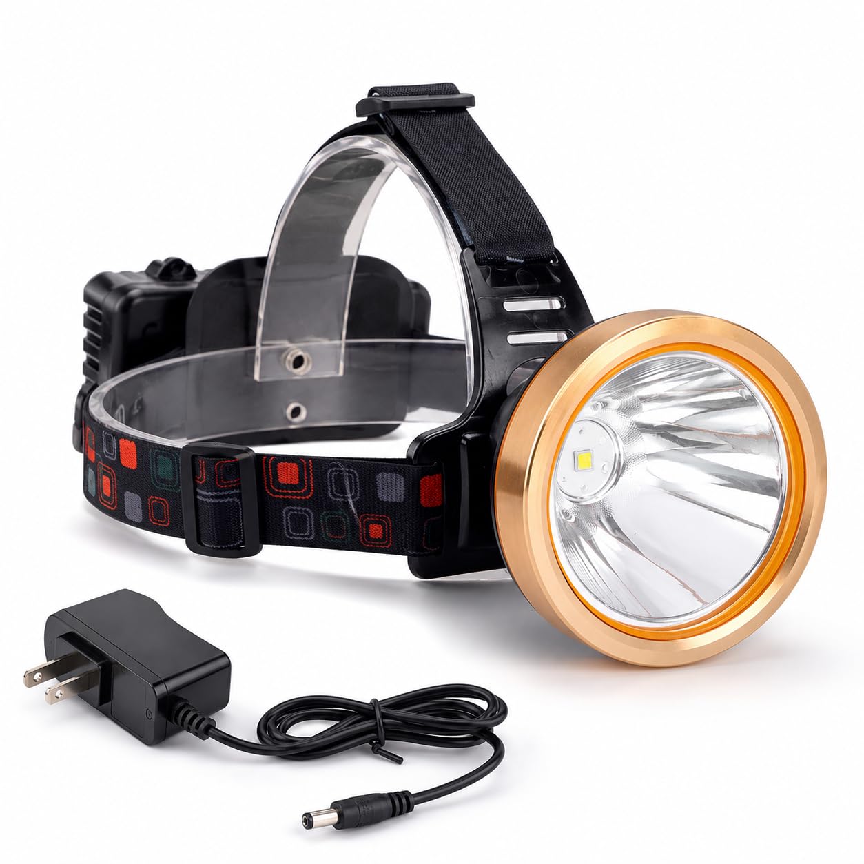 Linterna frontal LED superbrillante recargable por USB