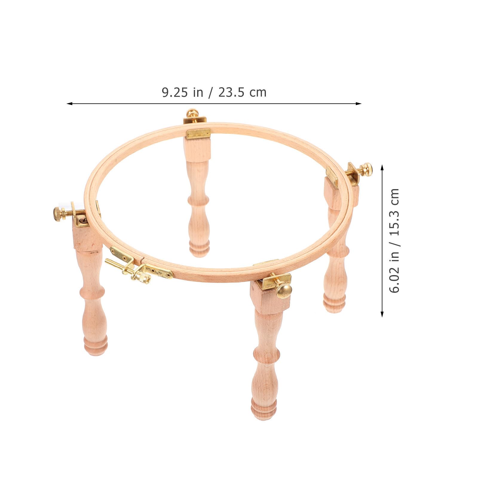 Bastidor de Madera para Bordar Patas, Altura Ajustable, Principiantes