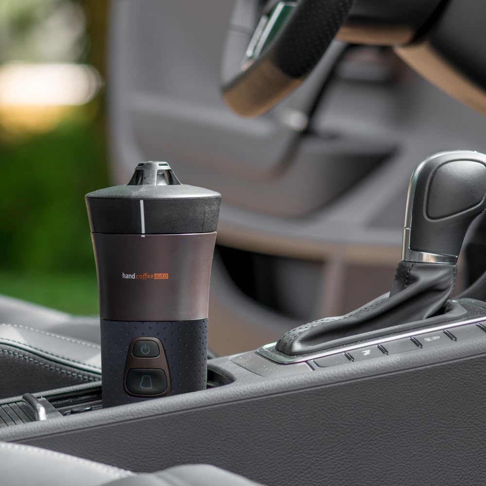 Handpresso – Cafetière 12V Handcoffee Auto 21000 | Machine a cafe voiture pour dosette Senseo pour voiture prise allume cigare | Cafetière portable pour voyage, cafetiere camping-car