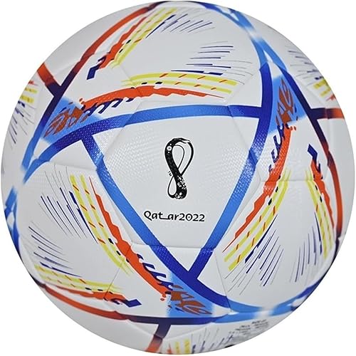 Balón de fútbol de la Liga de Calidad de la Copa del Mundo, tamaño 5 y tamaño 4, con costuras sin costuras, peso oficial de partido, piel sintética