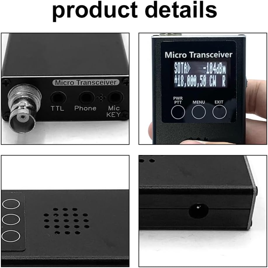 0.5~30 uSDX Handheld Portable Transceivers CW AM SSB Tri-Band Mini Radio Amateur Short Transceivers 15 20 40M QRP Transceivers