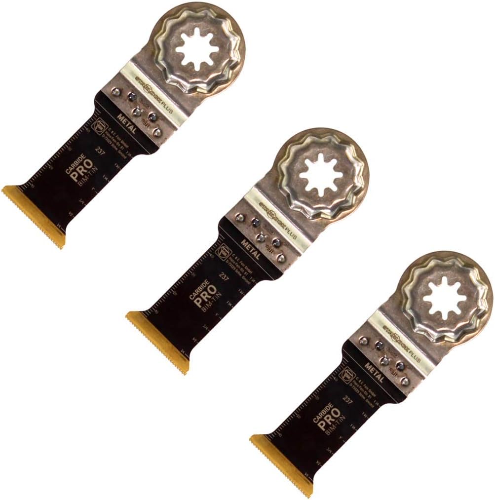 FEIN E-Cut Carbide Pro Deep-Cutting Blade, 3 pcs., Width 32 mm, Length 60 mm, Starlock Plus Attachment