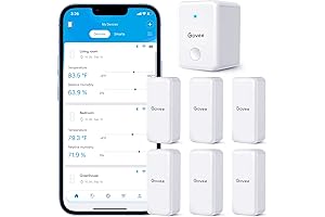 Govee WiFi Hygrometer Thermometer 6 Pack: Smart Temperature Alarm for Home, Greenhouse