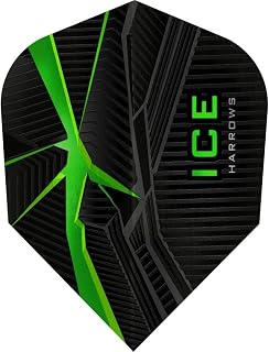 Harrows Ice Recut | 100 Micron Dart Flights, Standard No. 6, Multiple Set Sizes, Multiple Colours