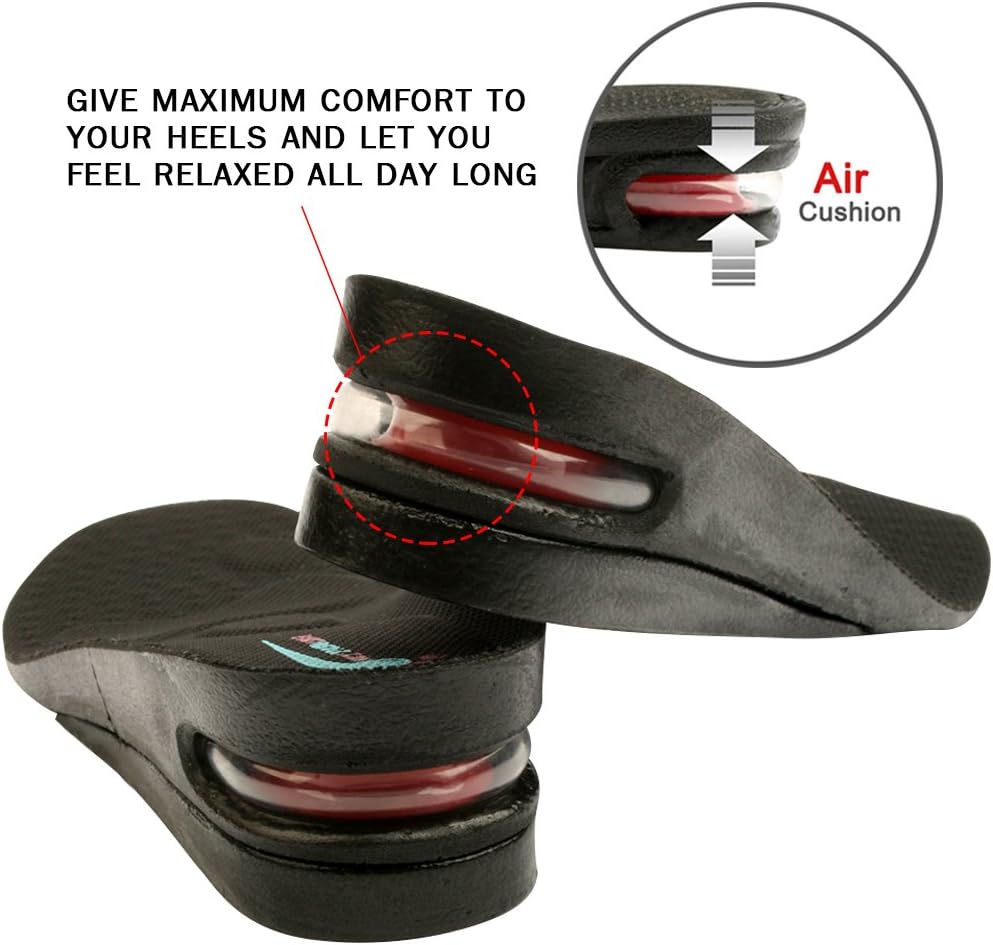 Height Increase Shoe Insoles with Air Cushion (2 Layers (2" UP), (Men's 7-11)) - Image 4