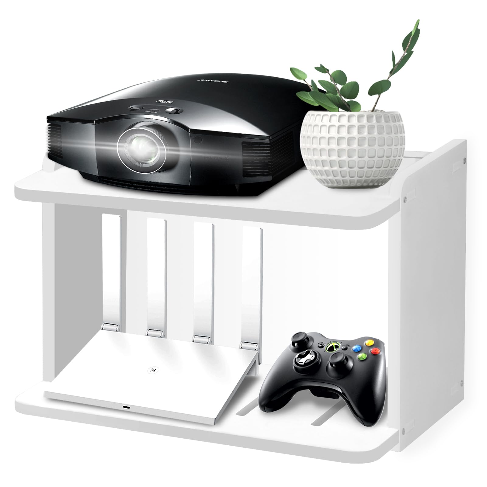 Photo 1 of Yemotopro Projector Shelf, 2-Layer White