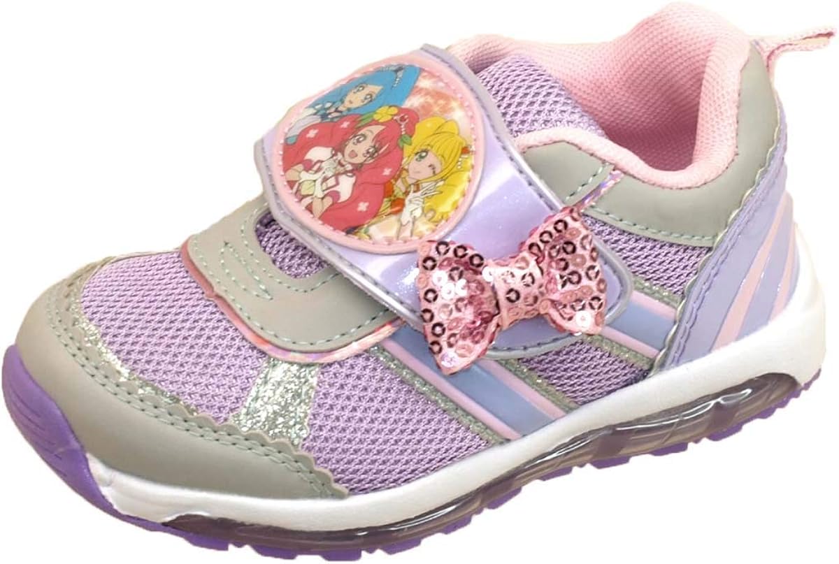 Amazon ヒーリングっどプリキュア 4225 光るスニーカー 運動靴 ベルクロ マジックベルト キッズ 運動靴 スニーカー