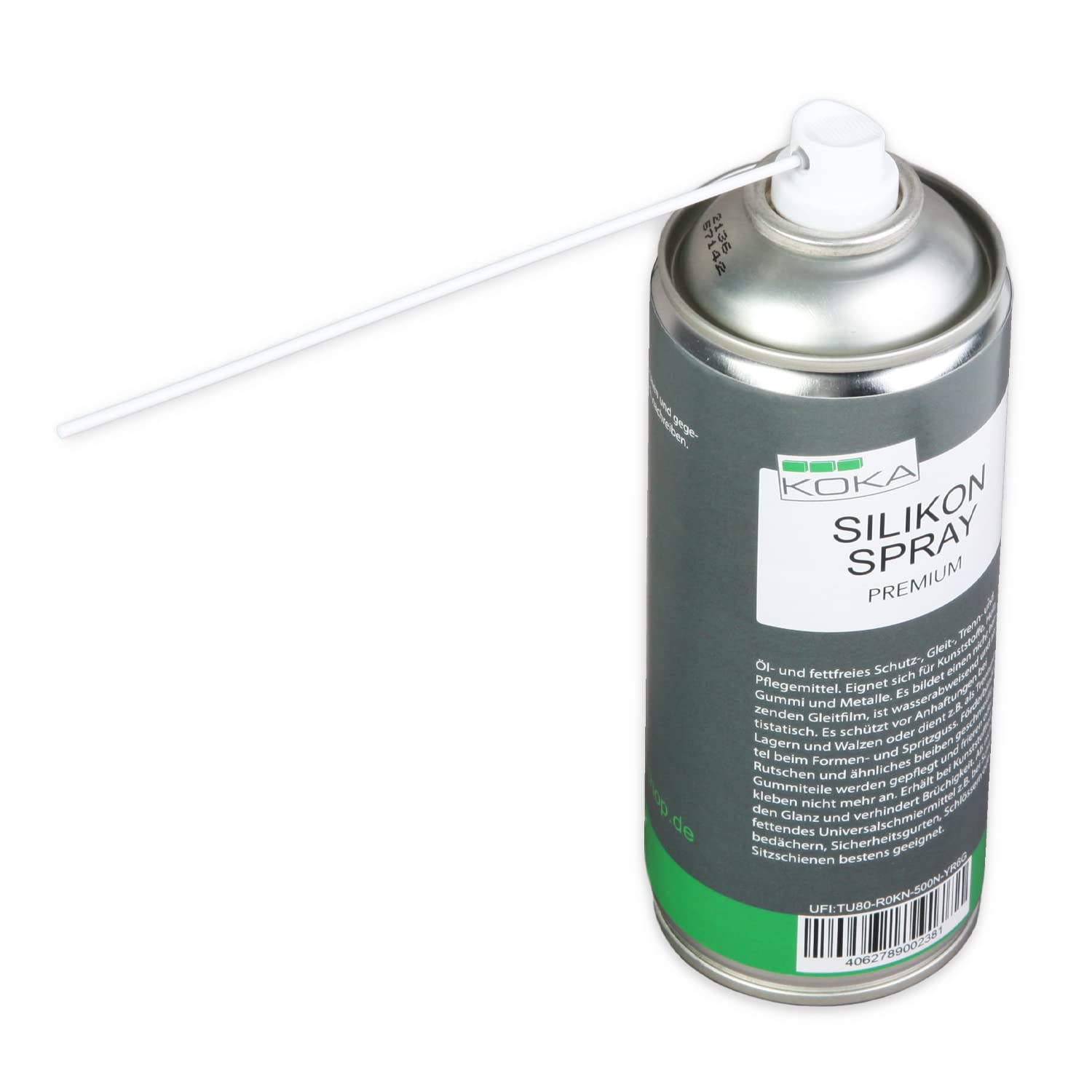 KOKA Silicona Spray Lubricante Desengrasante Lubricante Cuidado de goma (6 x 400 ml)
