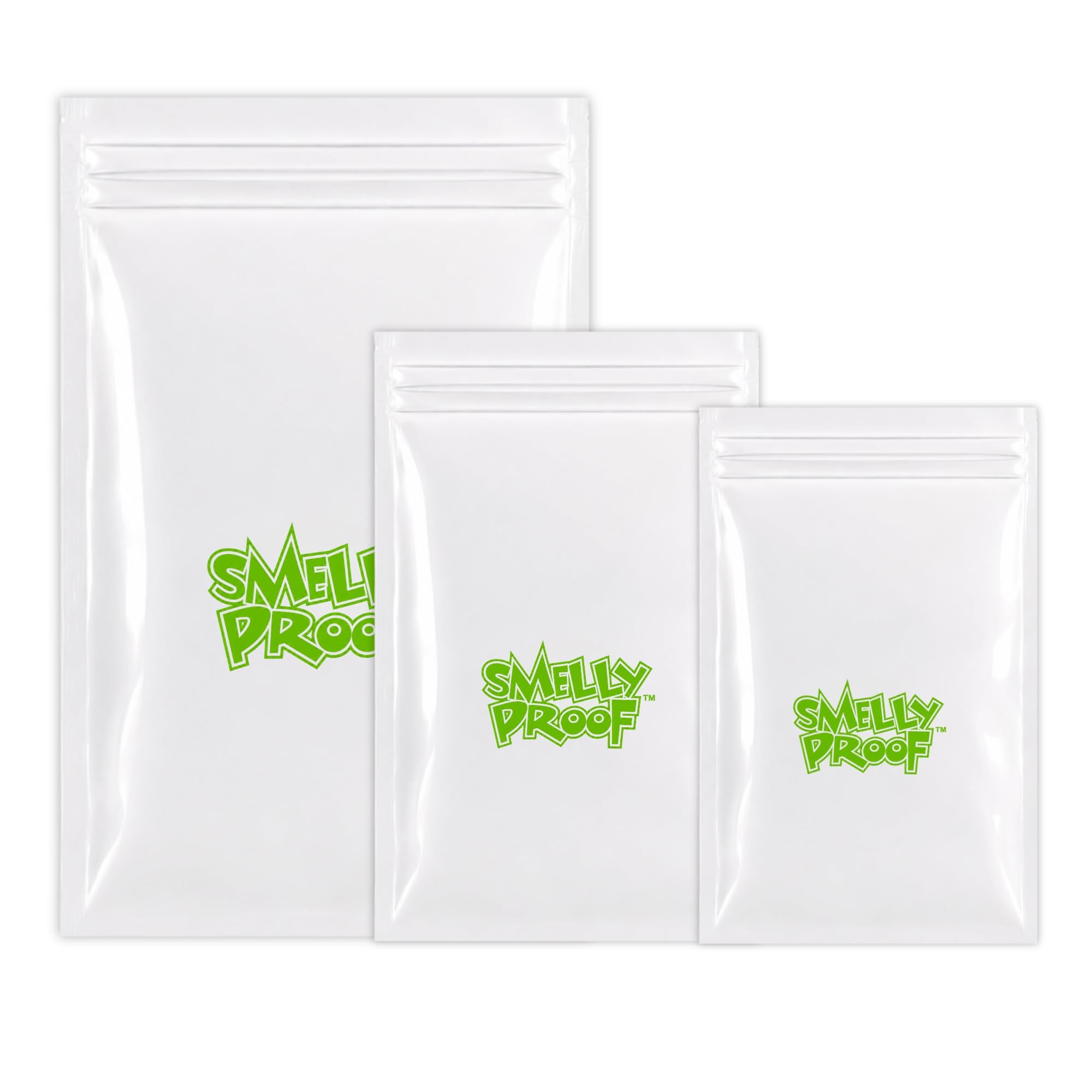 5/10/25/50/100 Smelly Proof Bags Air Tight Reusable Clear Zip Seal Baggies, Smelly Proof Resealable Bags 11cm x 12cm by Fenny's Creation (25)