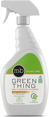 MB Stone & More GT-1 Green Thing - Spray de limpieza multisuperficie para encimera de cocina, espray limpiador para mármol, fórmula sin rayas para