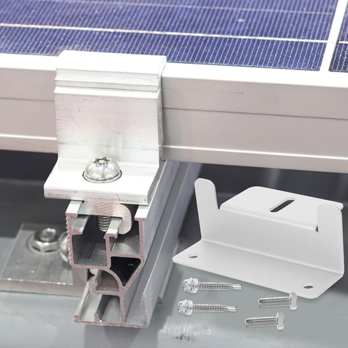 Soporte de Paneles Solares Z, 1 Juego de Aleación de Aluminio