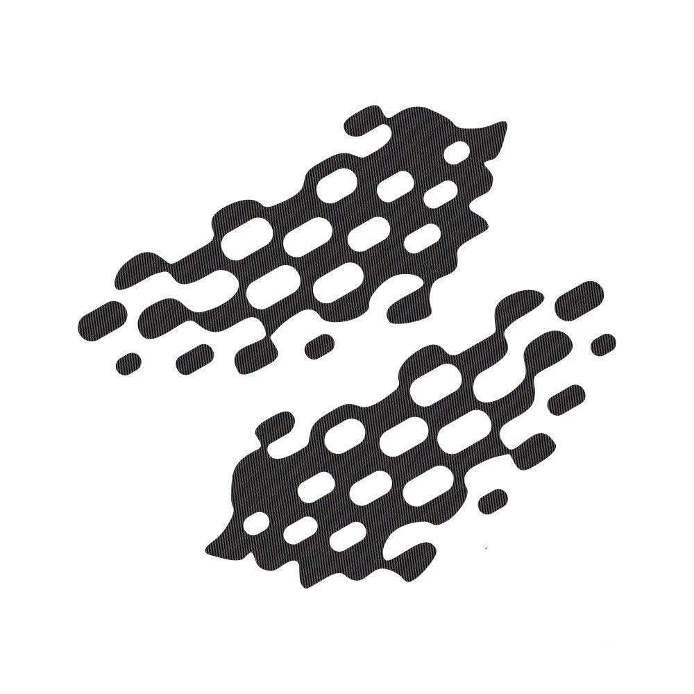 Dabhuoc Carbon Fiber Car Door Side Stickers Auto Decal Kit Wrap Vinyl Film Waterproof Vehicles Pvc(Carbon Fiber)