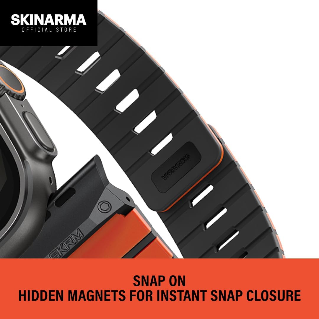 Skinarma SKRM GEMIN MAGNETIC WATCH STRAP compatible with Apple Watch 49/46/45/44 MM