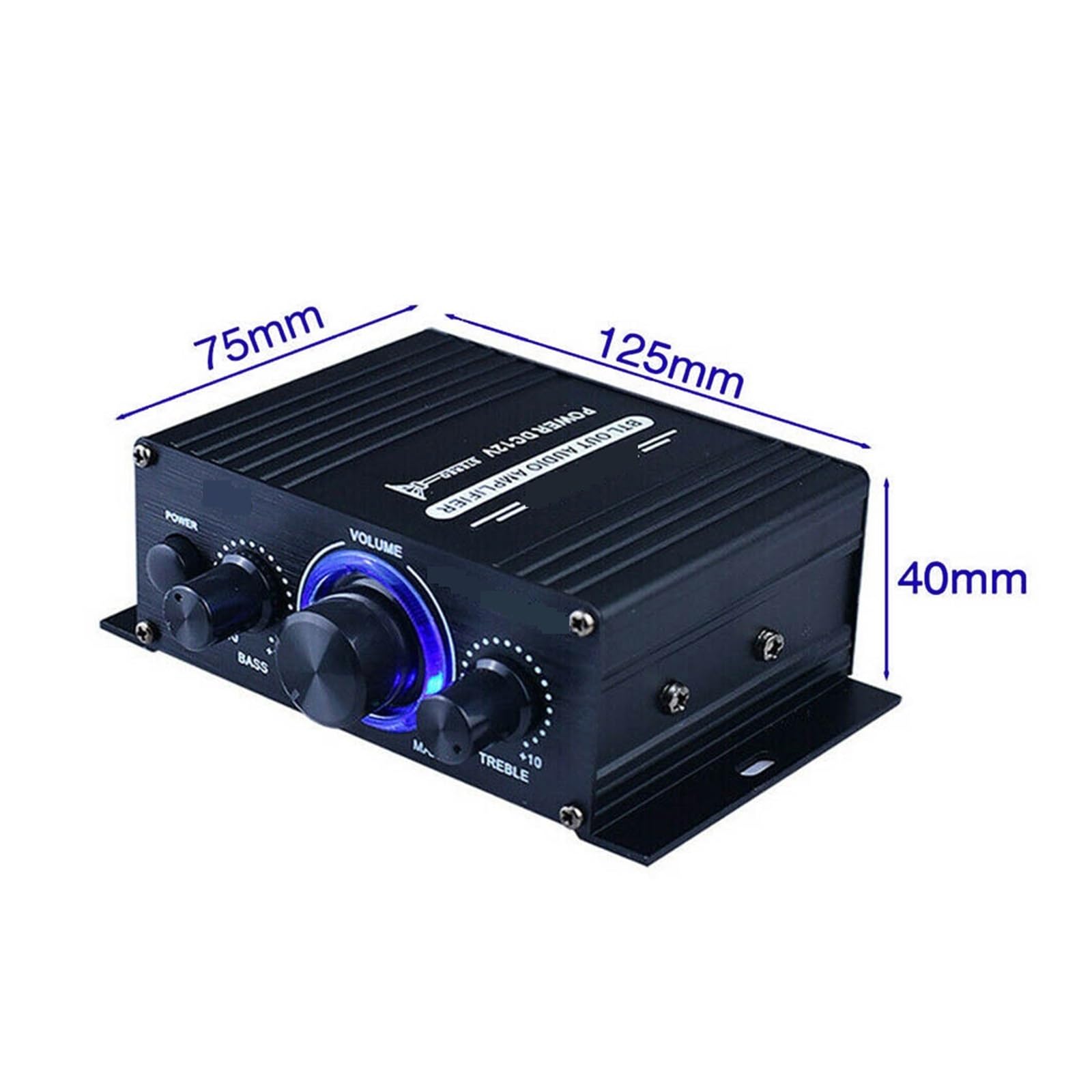 Mini Cyfrowy Wzmacniacz Samochodowy Audio Niebieskie Światło Stereofoniczny Wzmacniacz Audio Do Kina Domowego Klubowa Muzyka Imprezowa