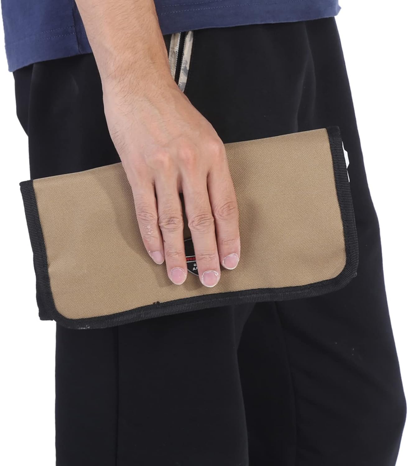 Small Tool Roll Bag, Portable Foldable Garden Tool Bag Roll up Bag Organizer Tool Pouch for Bicycles and Motorcycles