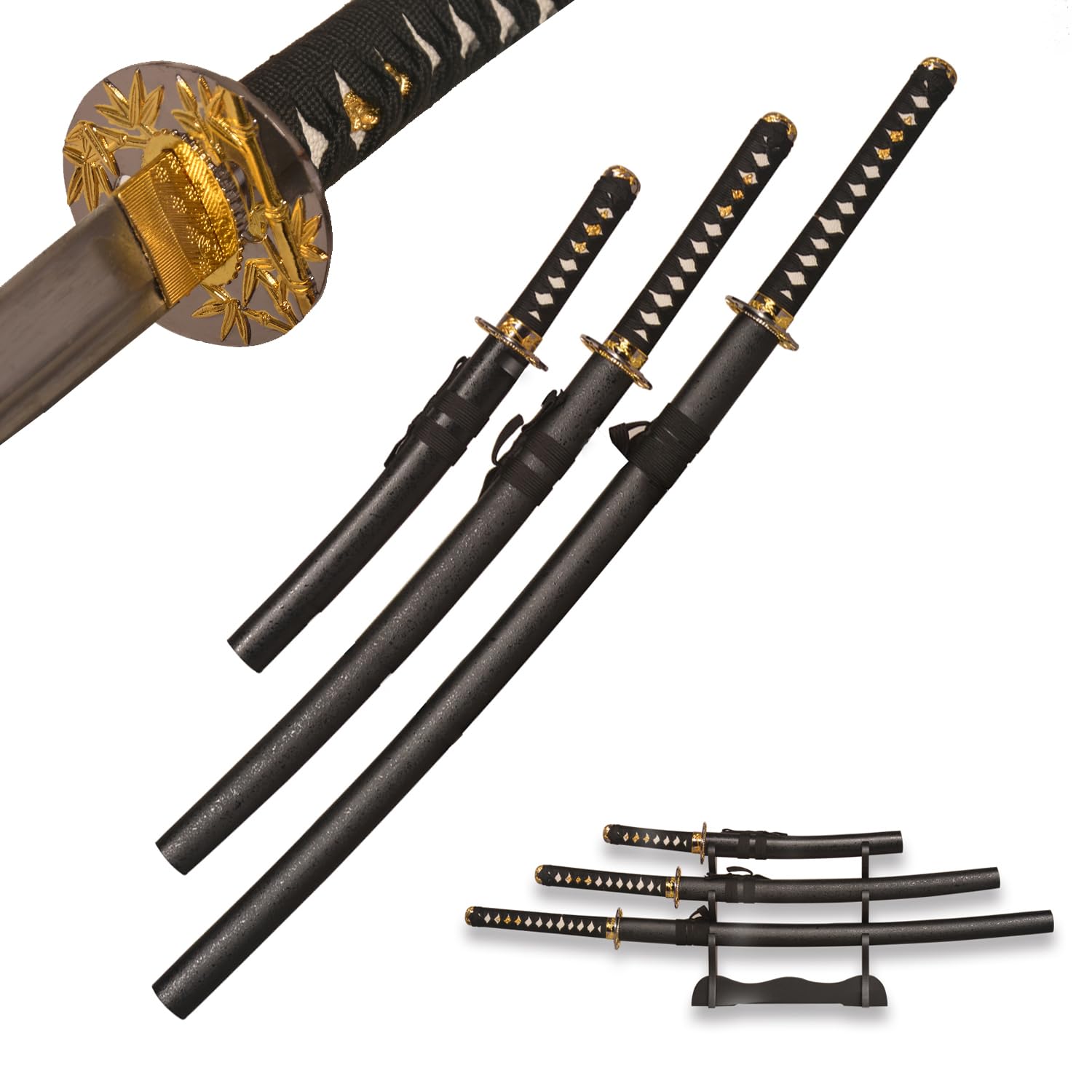 Amazon.com : Pack of 3- Japanese Katana Hand cast Sharp Katana