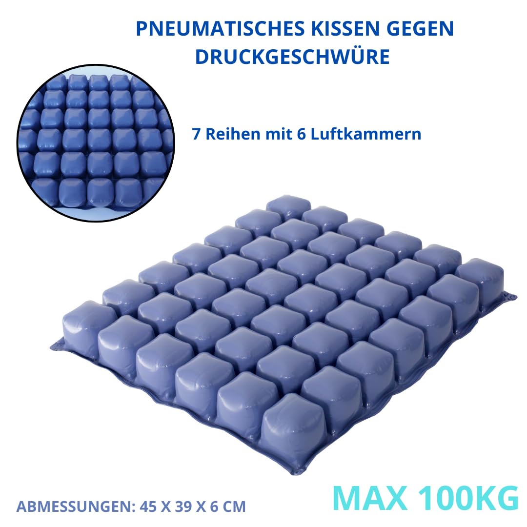 Antar AT52110 Pneumatica Antidecubito Cuscino 350 g, 44 cm Lunghezza x 39 cm Larghezza x 6 cm Altezza