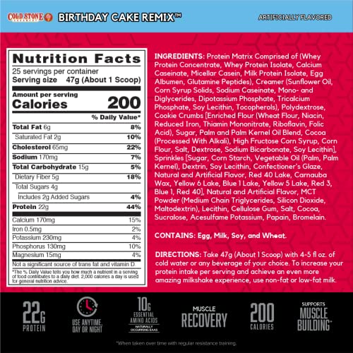 Bsn Syntha-6 Whey Protein Powder, Cold Stone Creamery- Birthday Cake Remix Flavor, Micellar Casein, Milk Protein Isolate Powder, 25 Servings #TOP2