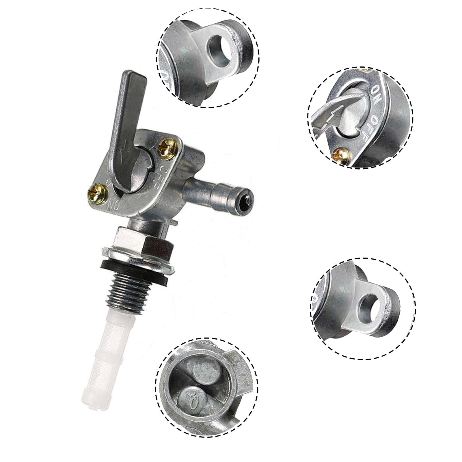Petrol Tap Switch, 3 Pieces Fuel Tank Petrol Tap Switch, Petrol Tap Oil - View #2