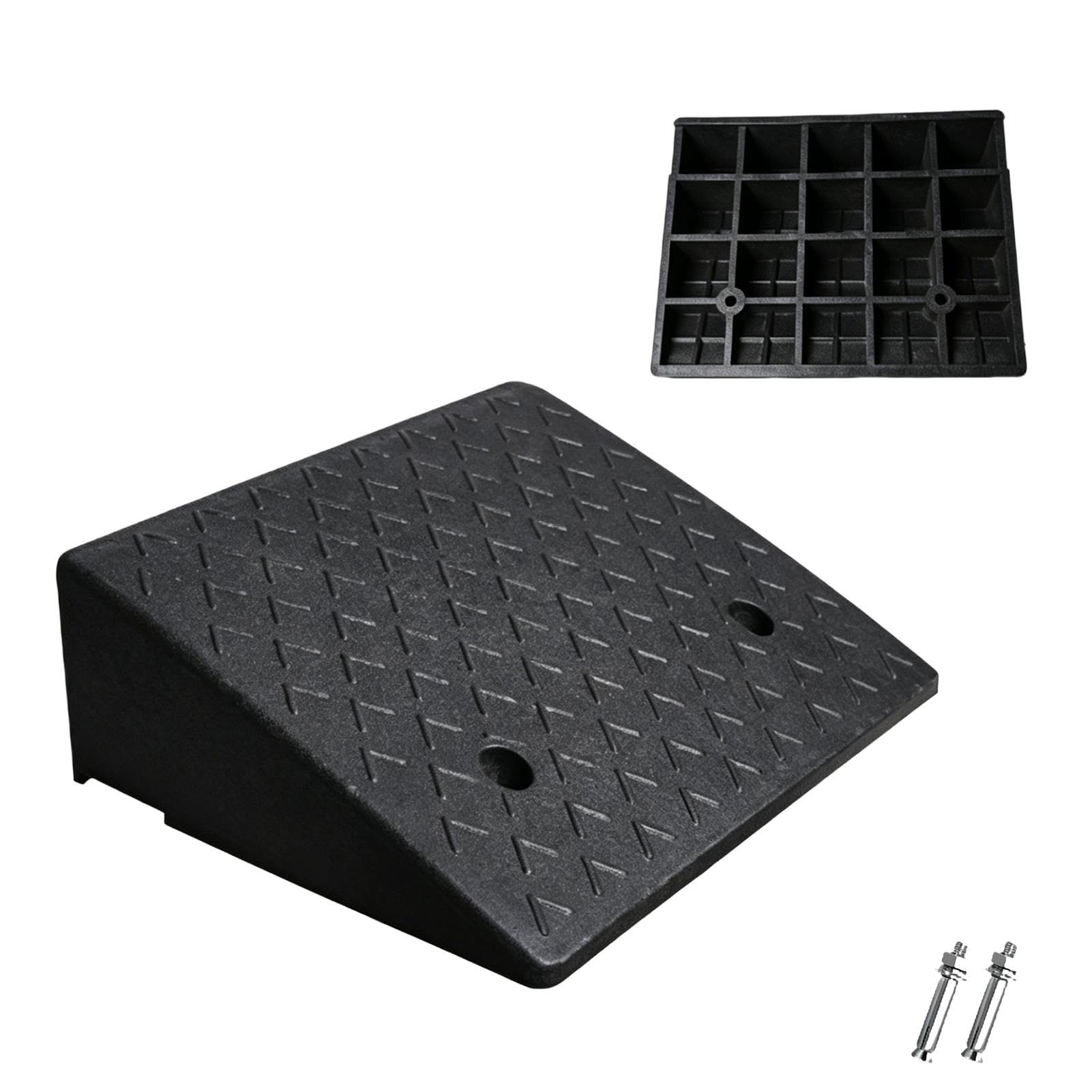 Najazd Krawężnikowy Wymiary 50 X 38 Cm, Wysokość 14–16 Cm, Przenośna Rampa | Do Wózków Inwalidzkich, Garaży, na Podjazdy i Rampy Załadunkowe(16cm/6.3in)