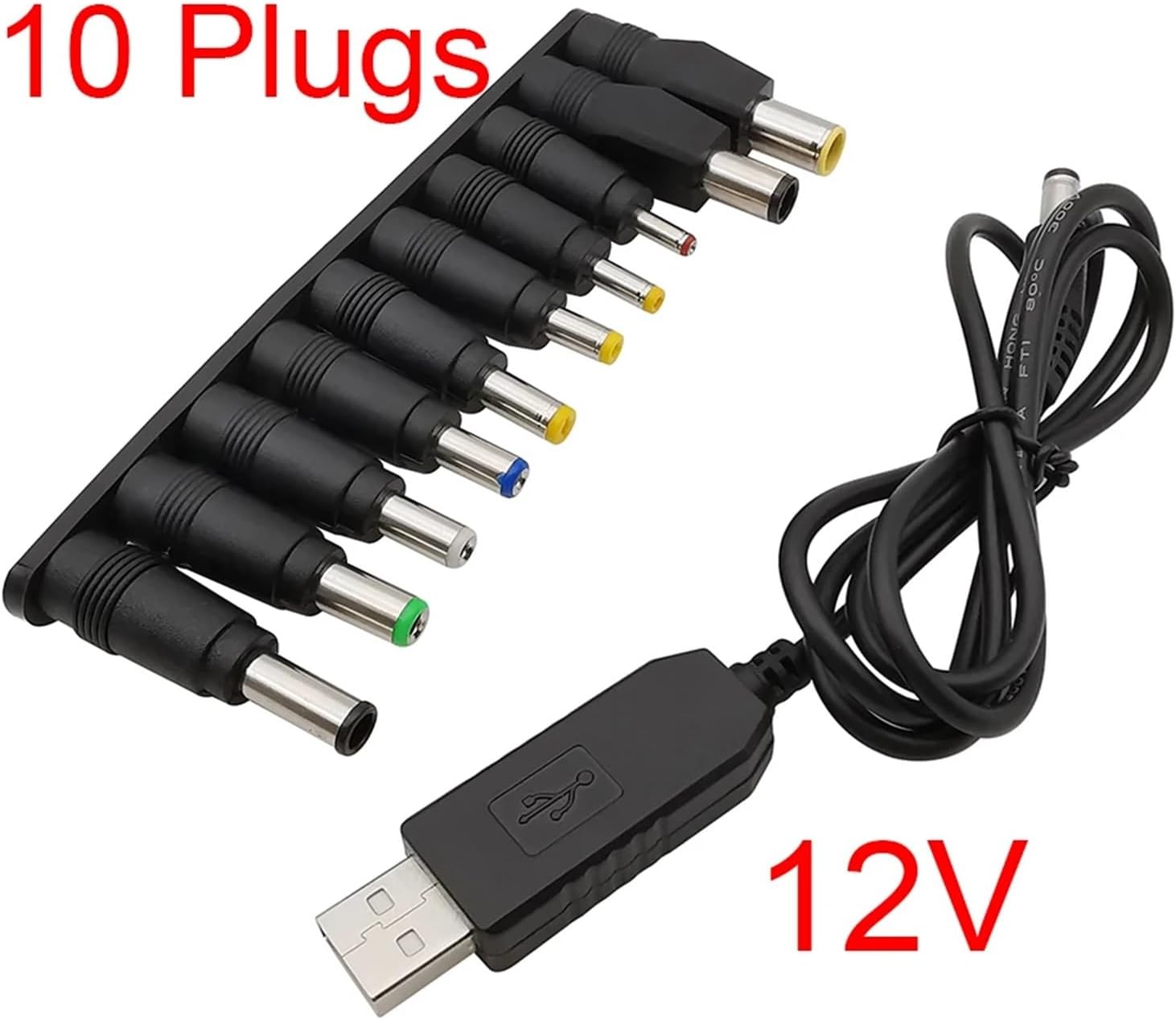 1pc DC 5V to DC 9V / 12V Step USB Power Boost Line Converter Adapter 2.1x5.5mm Charging Connector(Type 6)
