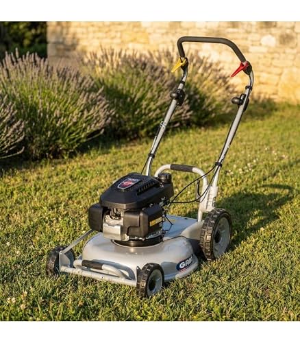Tondeuse Thermique Moteur Honda 201 cm³, Coupe Mulching 53 cm, pour 3000 m² - GRIN PM53A-HONDA