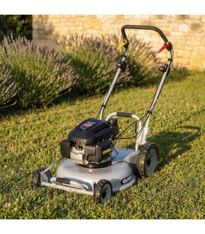 Tondeuse Thermique Moteur Honda 201 cm³, Coupe Mulching 53 cm, pour 3000 m² - GRIN PM53A-HONDA