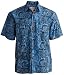 Johari West Indo Blue Shirt, Blue, XL, Blue