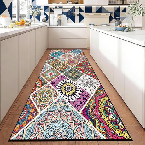 Alfombra de pasillo moderna lavable y resistente para dormitorio y salon 8