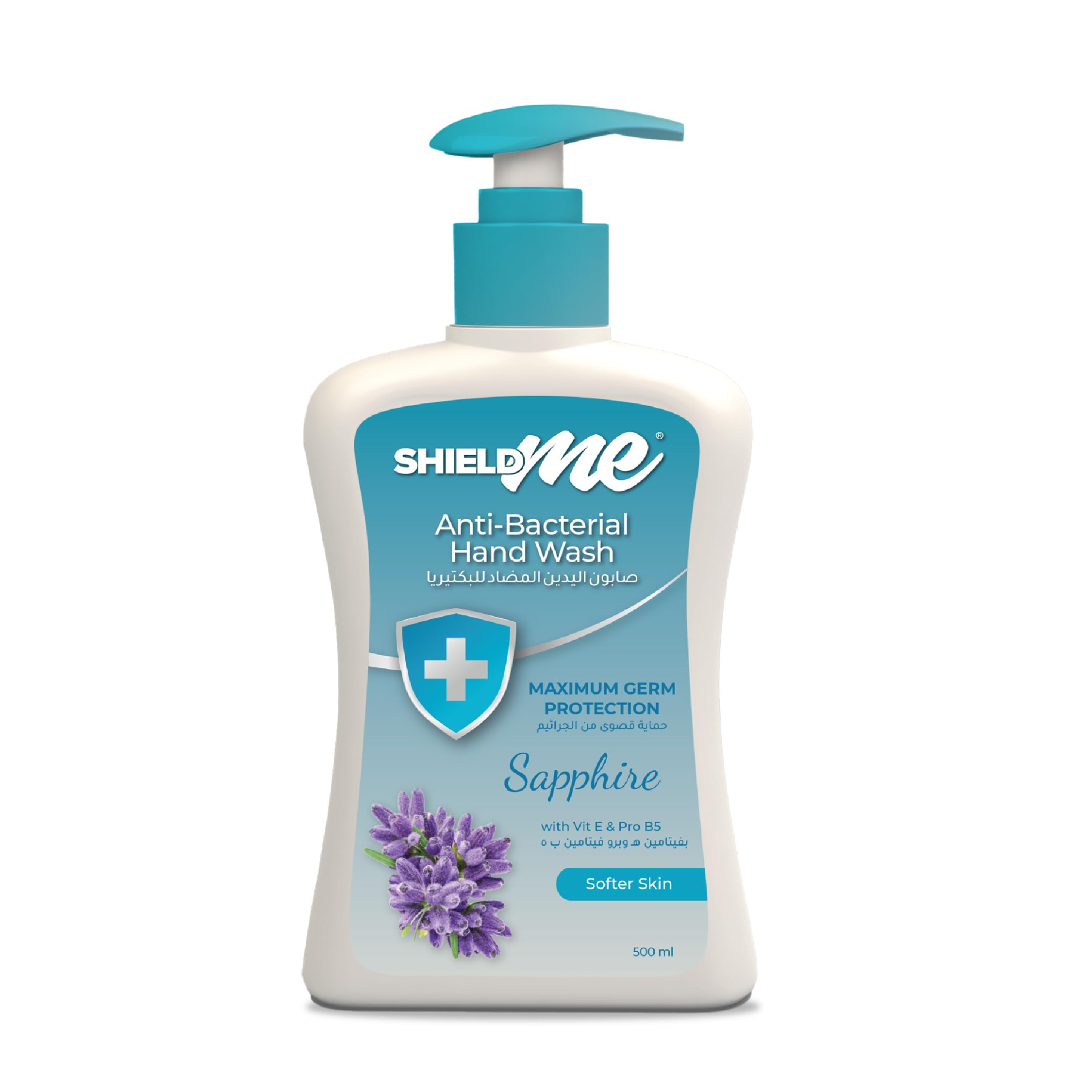 Shieldme Antibacterial Handwash Liquid Soap, 500ml - Sapphire