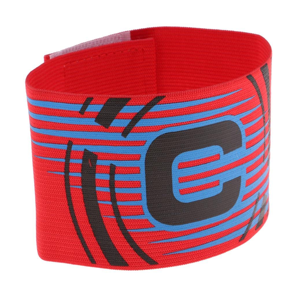 Fancyes Adjustable Basketball Armband Flexible Leader Visible Team Band with Sticker, Red