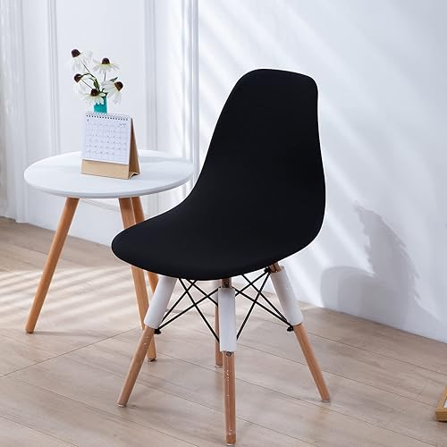 Miniatura 7 de HAOYONG Fundas para silla de comedor modernas de mediados de siglo, funda estampada para silla sin brazos, fundas elásticas para cocina, oficina,