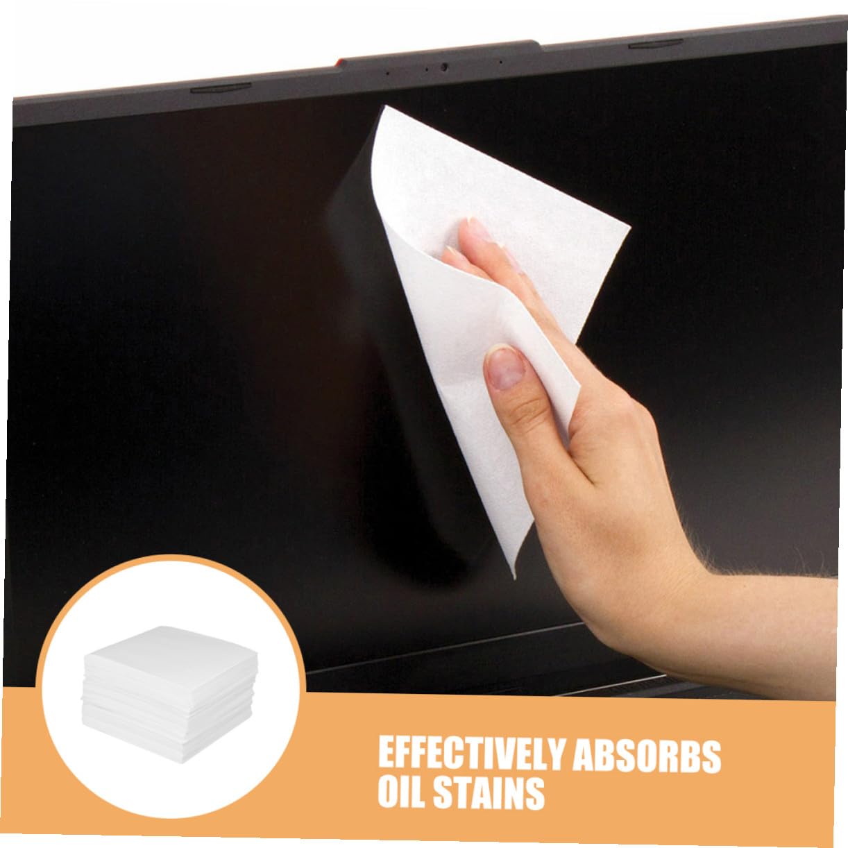 Lingettes Sèches sans Peluche 9 Pouces 53g pour Lentilles de Microscope et Écrans, Absorption D’huile Exceptionnelle, Normes Laboratoire, Nettoyage Professionnel Lunettes