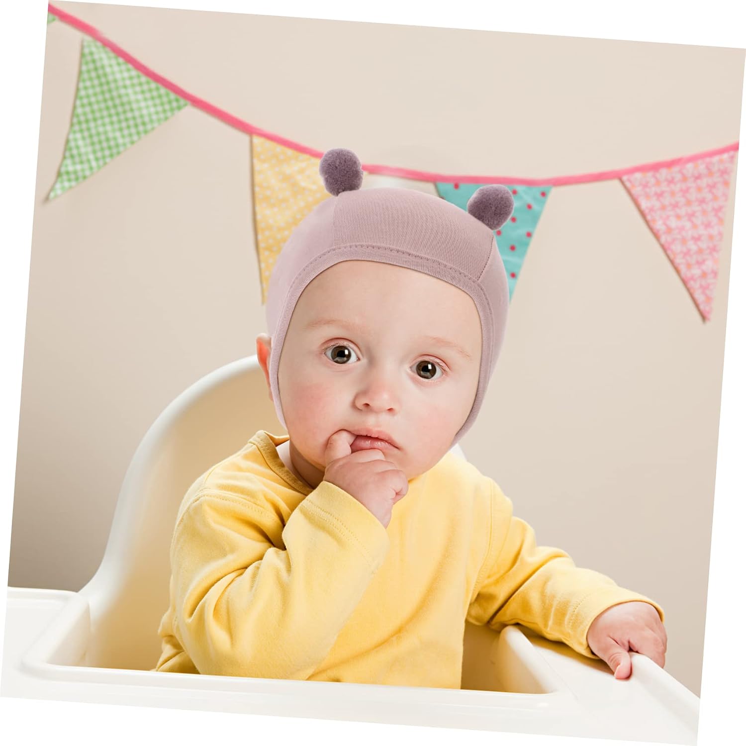 4 Pcs Baby Hat Newborn Cotton Hats Infant Hats Newborn Hat Baby Warm Hats Bonnet Cute Hats