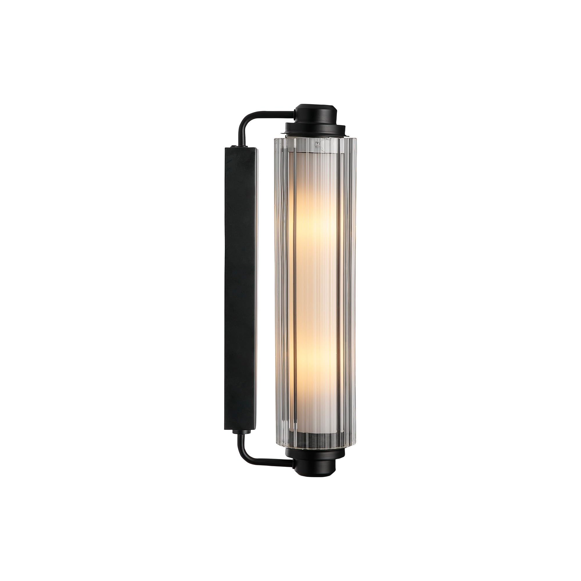Wandleuchte Nimal Double in Schwarz E14 2-flammig IP44