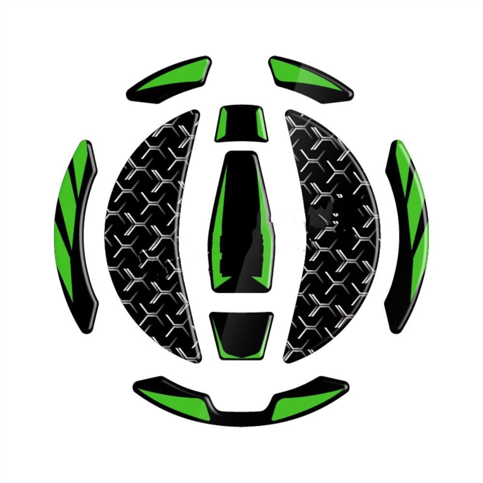 Motorcycle Tank Pad Emblem Sticker Gas Fuel Grip Traction Side Decal for Kawasaki for Z900 2021-2023 Carbon-Look(Color3)