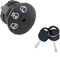 Vista 8 de Lawn Mower Ignition Switch with Key 5 terminals for MTD Craftsman Ariens Bad Boy Zero Turn Lawn Tractor 925-04659 725-04659 John Deer-e GY00191
