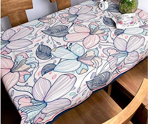 Table à manger de style européen avec nappe de table de qualité supérieure en lin